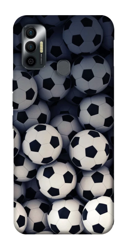 Чехол на TECNO Spark 7 Футбольные мячи фото 1 из 1