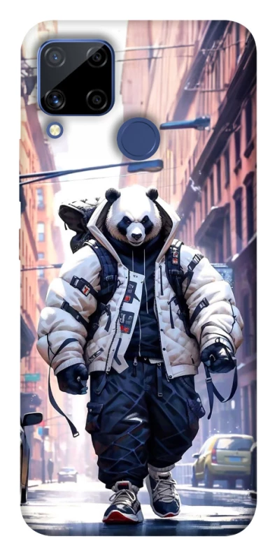 Чехол на Realme C15 Панда курьер фото 1 из 1