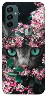 Чехол на Samsung Galaxy M34 5G Кот в цветах фото 1 из 1
