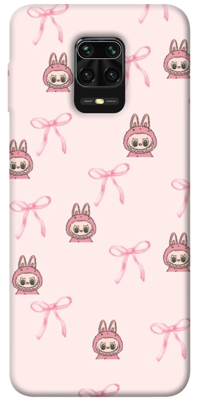 Чохол на Xiaomi Redmi Note 9s / Note 9 Pro / Note 9 Pro Max Pink bows and Labubus фото 1 з 1