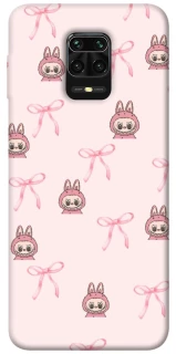 Чехол на Xiaomi Redmi Note 9s / Note 9 Pro / Note 9 Pro Max Pink bows and Labubus фото 1 из 1