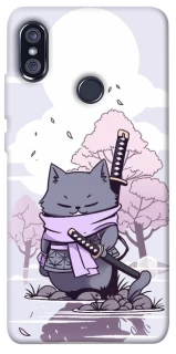Чехол на Xiaomi Redmi Note 5 Pro / Note 5 (AI Dual Camera) Samurai cat фото 1 из 1
