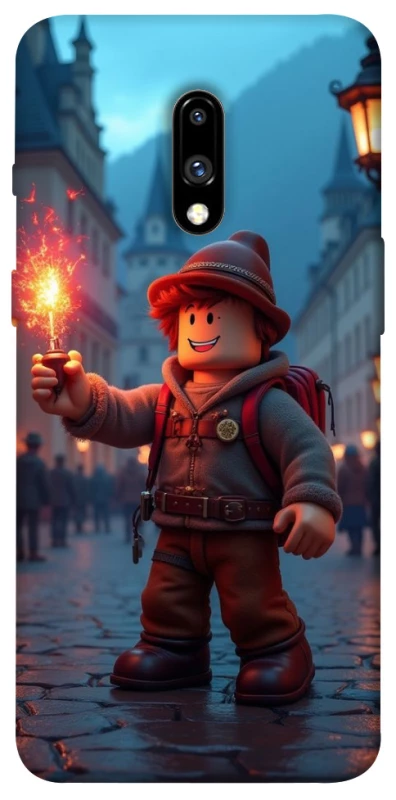 Чехол на OnePlus 7 Roblox Fire Logo Blue Flames фото 1 из 1