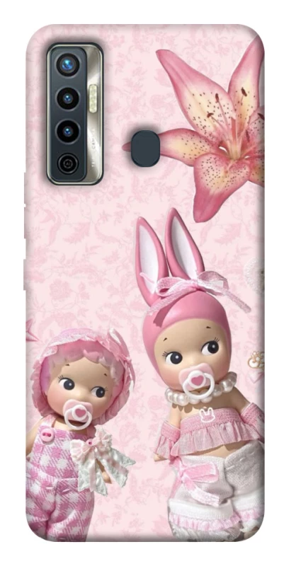 Чехол на TECNO Camon 17 Vintage Blossom Twins фото 1 из 1