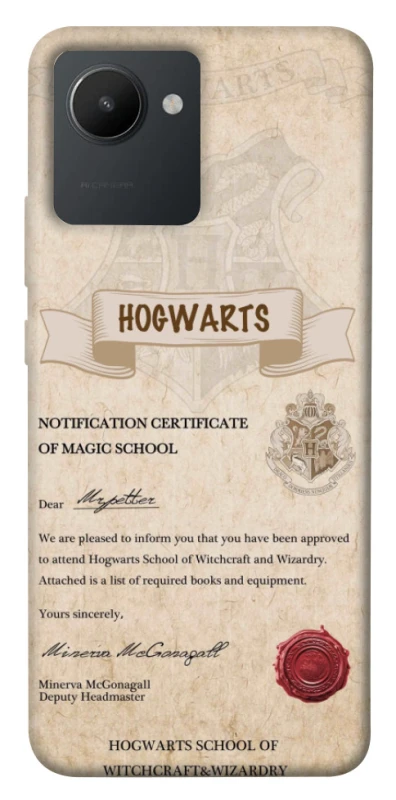 Чохол на Realme C30 The Hogwarts acceptance letter фото 1 з 1
