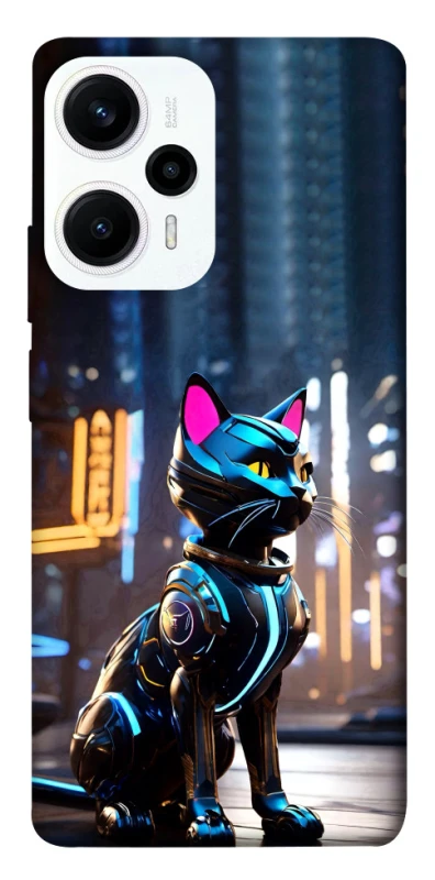 Чохол на Xiaomi Poco F5 / Note 12 Turbo Cyber cat фото 1 з 1