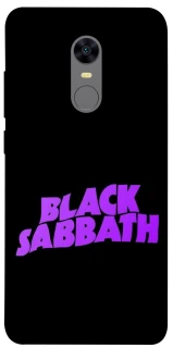 Чехол на Xiaomi Redmi 5 Plus / Redmi Note 5 (Single Camera) Black Sabbath logo ver.1 фото 1 из 1