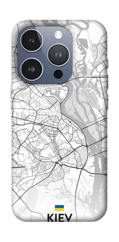 Чохол на Apple iPhone 16 Pro Kiev white map фото 1 з 1