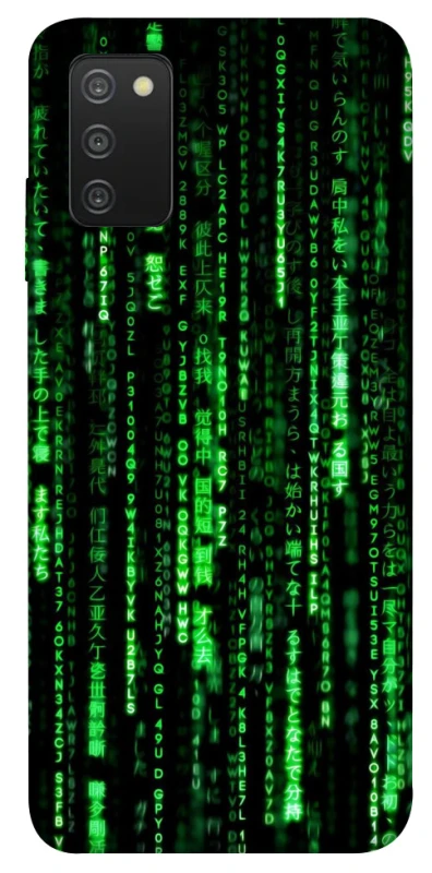 Чехол на Samsung Galaxy A03s Matrix Code фото 1 Чехол на Samsung Galaxy A03s Matrix Code фото 1 из 1