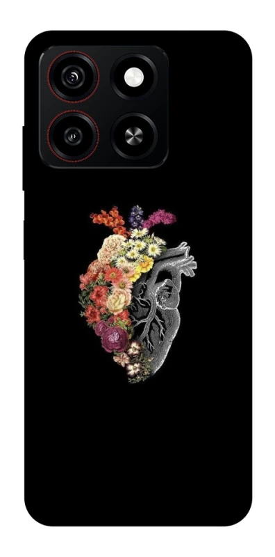 Чохол на ZTE Blade A35 4G Heart with flowers фото 1 з 1