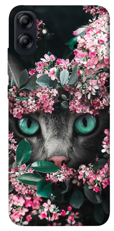 Чехол на Samsung Galaxy A04e Кот в цветах фото 1 из 1