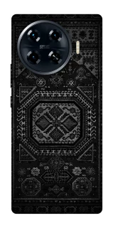 Чехол на TECNO Spark 20 Pro+ Черный ковер фото 1 из 1