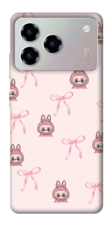 Чохол на ZTE Blade A76 Pink bows and Labubus фото 1 з 1