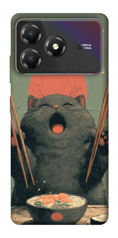 Чехол на ZTE Blade A36 Hungry Cat фото 1 из 1