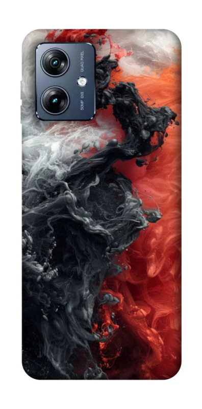 Чохол на Motorola Moto G54 Power Black and Red фото 1 з 1