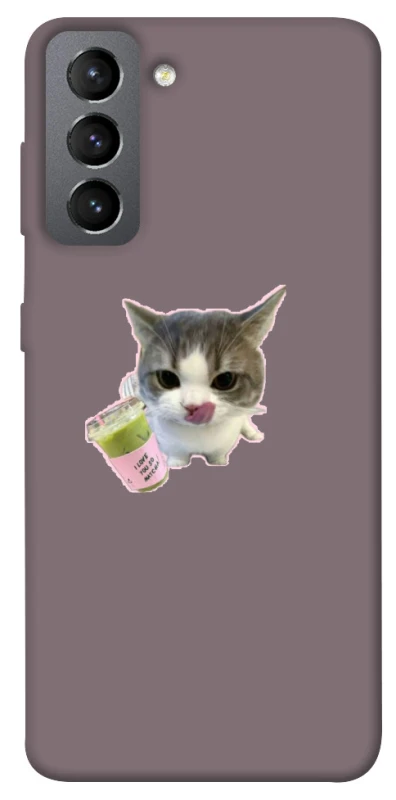 Чохол на Samsung Galaxy S21 FE cat matcha фото 1 з 1