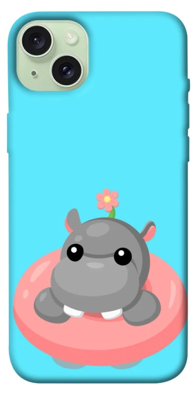 Чехол на Apple iPhone 15 Plus (6.7") Adopt Me Hippo Floatie фото 1 из 1