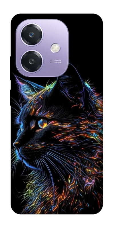 Чохол на Oppo A3X Чорний кіт фото 1 з 1