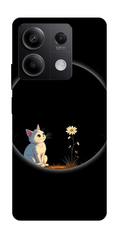 Чохол на Xiaomi Redmi Note 13 5G Cat and flower фото 1 з 1