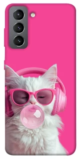 Чехол на Samsung Galaxy S21 FE Pink kitty фото 1 из 1