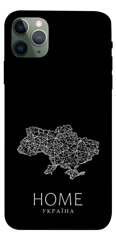 Чохол на Apple iPhone 11 Pro Max (6.5") Ukraine black map фото 1 з 1