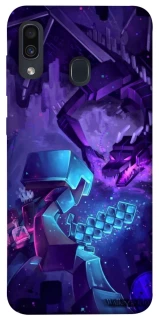 Чехол на Samsung Galaxy A20 / A30 Minecraft dragon фото 1 из 1