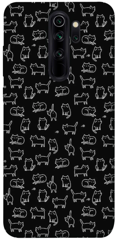 Чохол на Xiaomi Redmi Note 8 Pro Black Cats фото 1 з 1