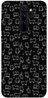 Чохол на Xiaomi Redmi Note 8 Pro Black Cats фото 1 з 1