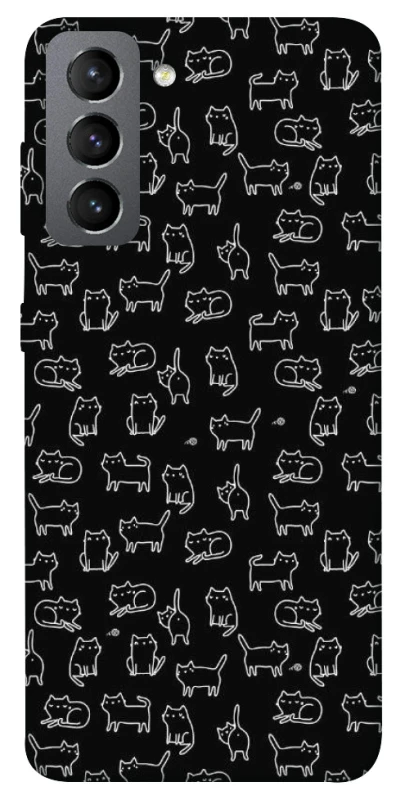 Чохол на Samsung Galaxy S21 FE Black Cats фото 1 Чохол на Samsung Galaxy S21 FE Black Cats фото 1 з 1