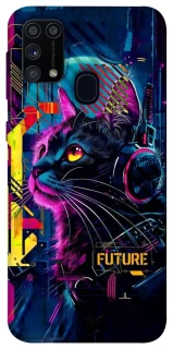 Чехол на Samsung Galaxy M31 Cyber Cat v2 фото 1 из 1