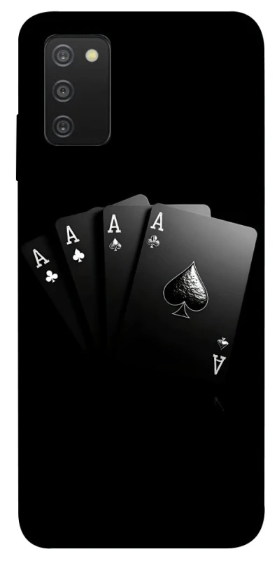 Чохол на Samsung Galaxy A03s Black Cards фото 1 з 1