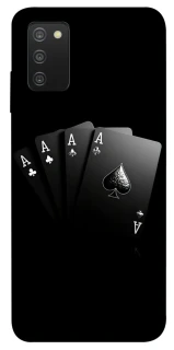Чехол на Samsung Galaxy A03s Black Cards фото 1 из 1
