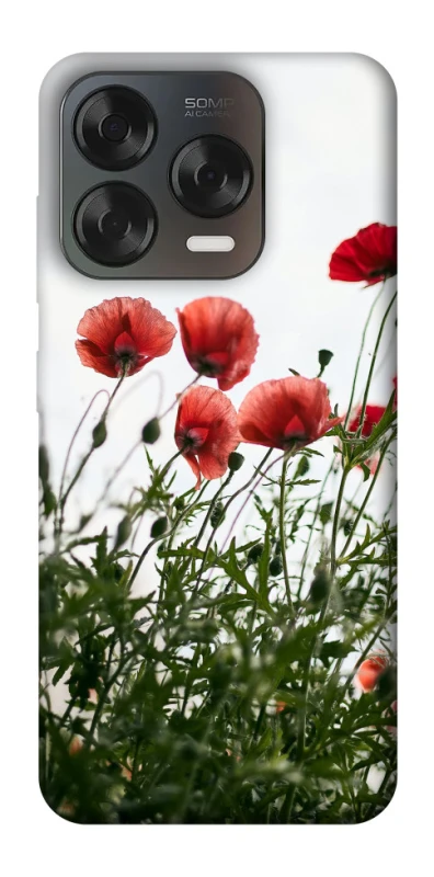 Чохол на ZTE Blade V70 Design Поле маків фото 2 з 2