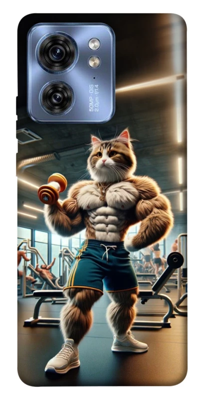 Чехол на Motorola Edge 40 Качок кот фото 1 из 1