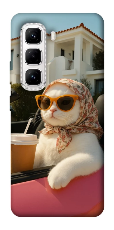 Чохол на Infinix Hot 50 Pro Stylish Cat Cruise фото 1 з 1