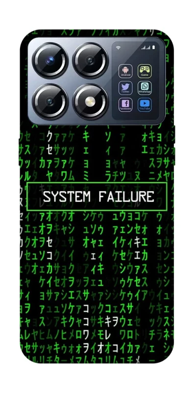 Чехол на Xiaomi POCO X8 Pro Matrix system failure фото 1 из 1