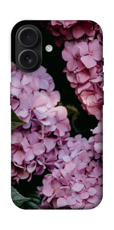 Чехол на Apple iPhone 16 Розовые гартензии фото 1 из 1