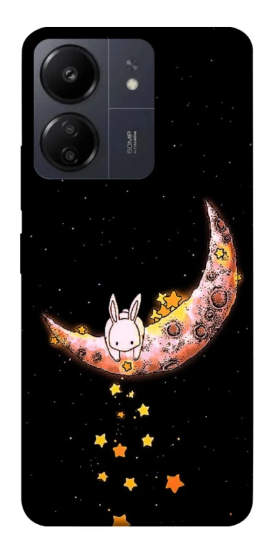 Чохол на Xiaomi Poco C65 Moon rabbit фото 1 з 1