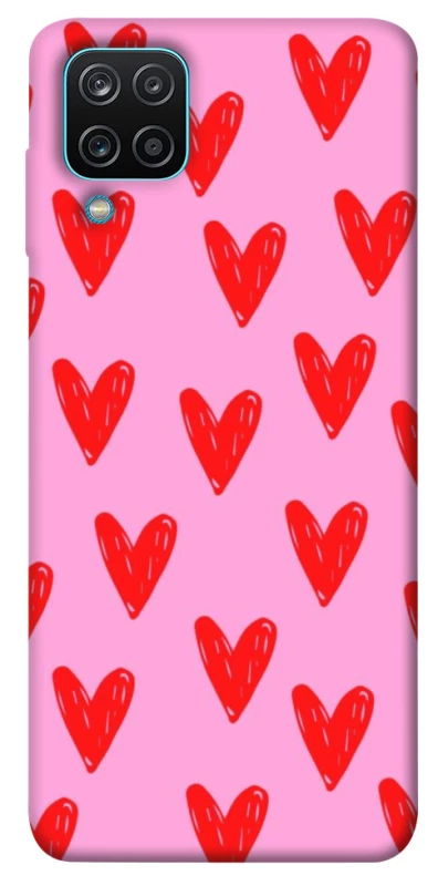 Чохол на Samsung Galaxy M12 Red hearts 2 фото 1 з 1