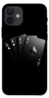 Чехол на Apple iPhone 12 (6.1") Black Cards фото 1 из 1