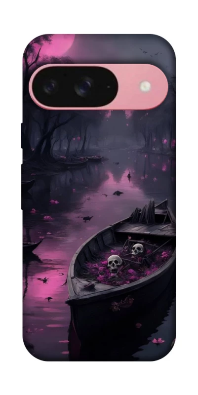 Чохол на Google Pixel 9 Boat and flamingo фото 1 з 1