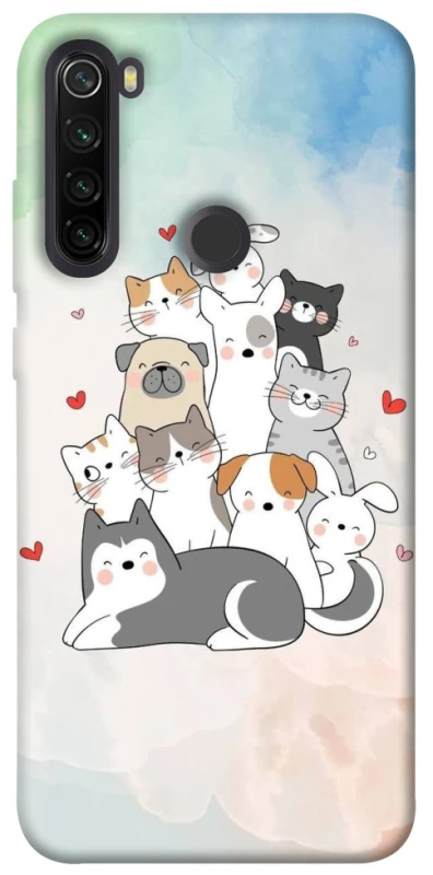 Чохол на Xiaomi Redmi Note 8T Funny Pets ver.2 фото 1 з 1