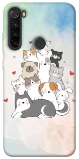 Чохол на Xiaomi Redmi Note 8T Funny Pets ver.2 фото 1 з 1