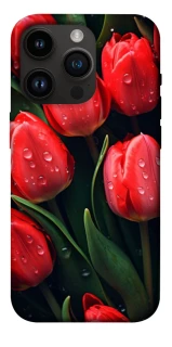 Чохол на Apple iPhone 14 Pro (6.1") Червоні тюльпани фото 1 Чохол на Apple iPhone 14 Pro (6.1") Червоні тюльпани фото 1 з 1