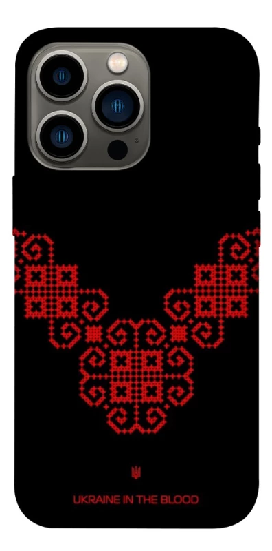 Чохол на Apple iPhone 13 Pro (6.1") Чорно-червона вишиванка фото 1 з 1