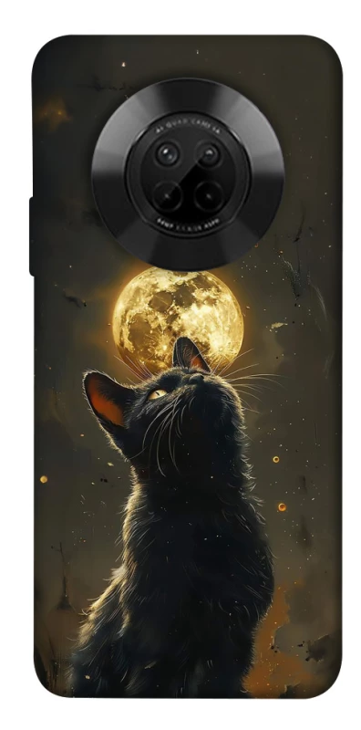Чохол на Huawei Y9a Кіт під місяцем v2 фото 1 з 1