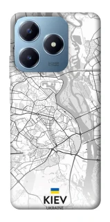 Чохол на Realme C63 Kiev white map фото 1 з 1