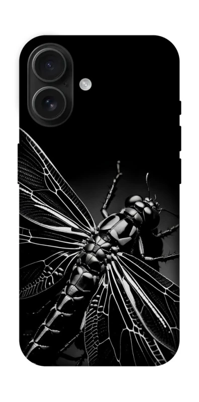 Чехол на Apple iPhone 16 Black dragonfly фото 1 из 1