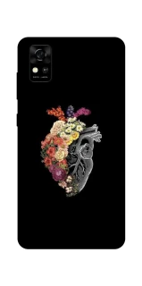 Чохол на ZTE Blade A31 Heart with flowers фото 1 з 1