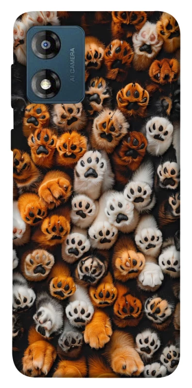 Чохол на Motorola Moto E13 Сat paws фото 1 з 1